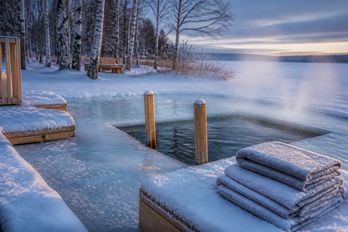 Bains froids et rituels nordiques
