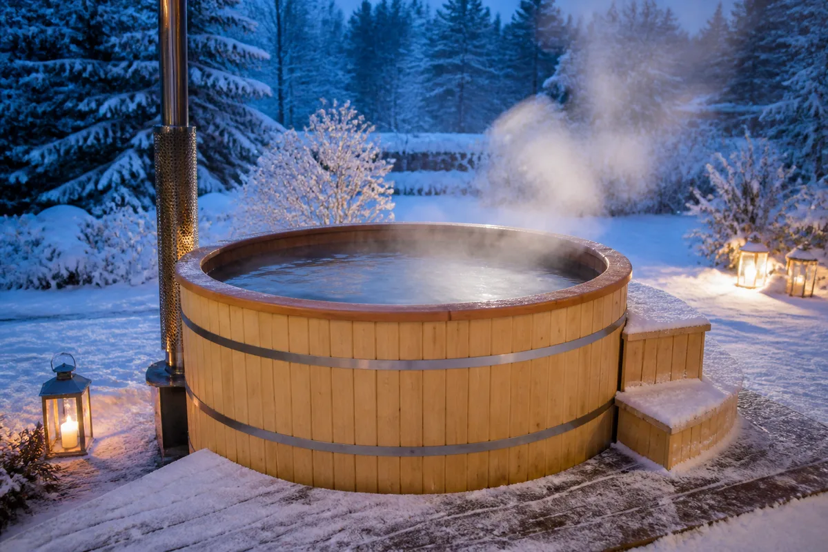La baignoire nordique : choisir son bain en bois chauffé