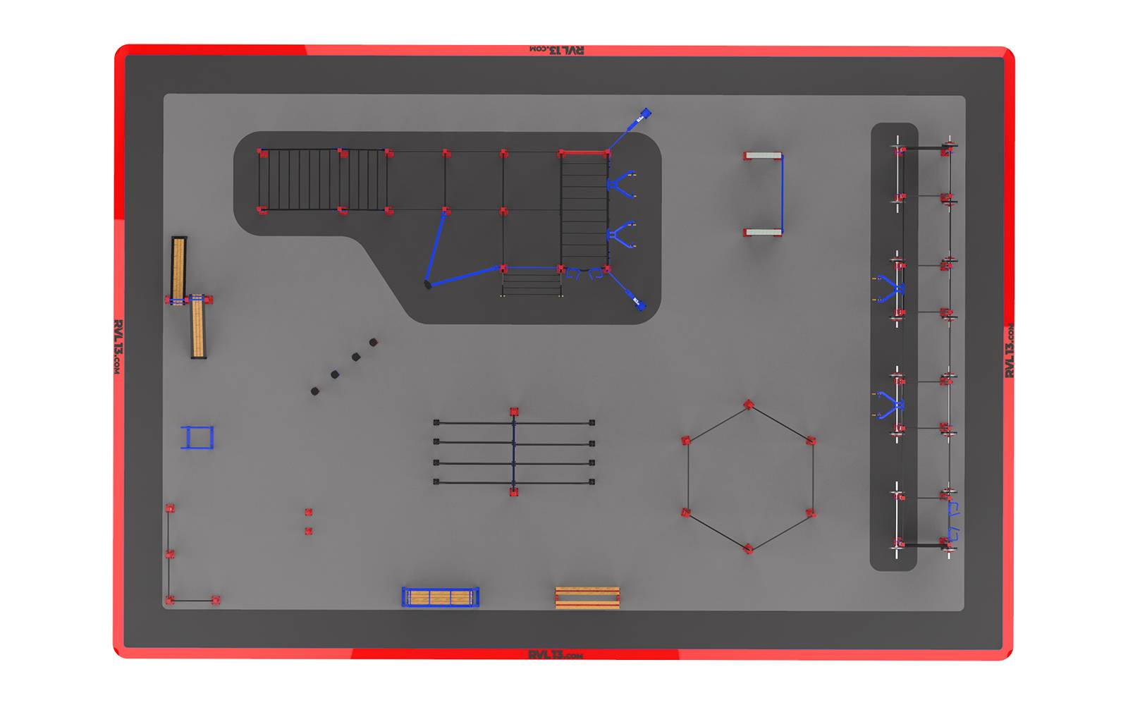 Parc de Fitness & CrossFit Extérieur: Structure Street Workout, Équipements de Gym en Plein Air Parc de Fitness & CrossFit Extérieur: Structure Street Workout, Équipements de Gym en Plein Air – Image 3